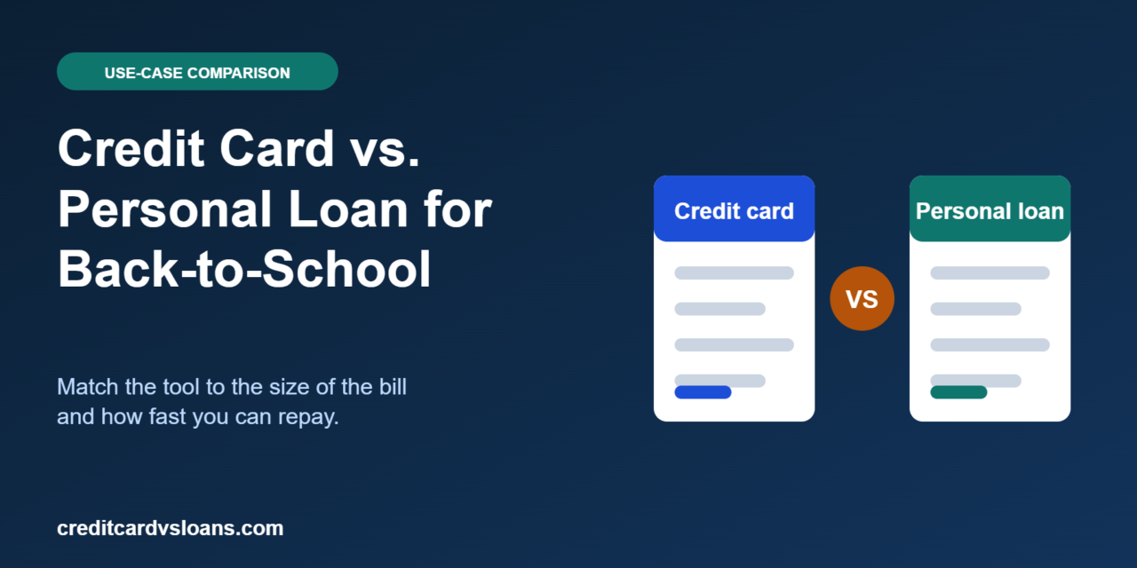 Credit Card vs. Personal Loan for Back-to-School Spending: Which Is Better?
