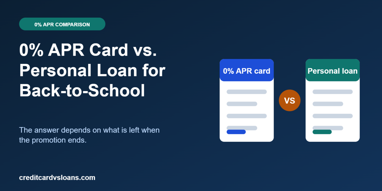 0% APR Credit Card vs. Personal Loan for Back-to-School Spending: Which Wins?