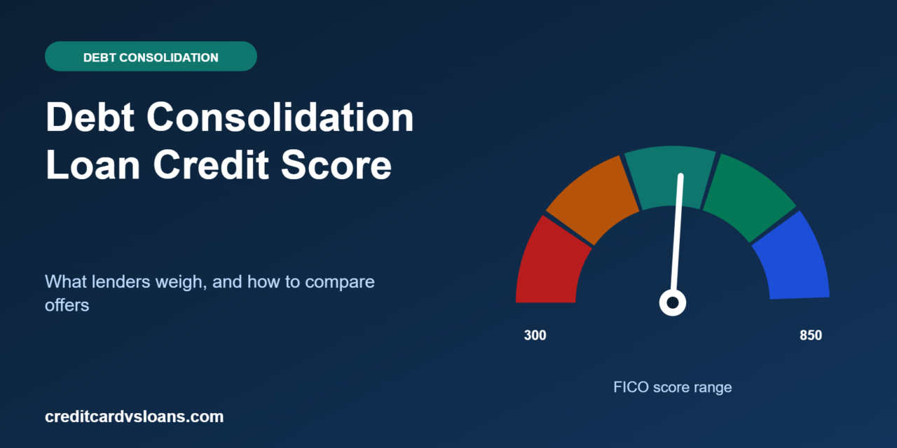 What Credit Score Do You Need for a Debt Consolidation Loan?