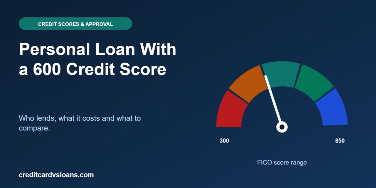 Personal Loan With a 600 Credit Score: Rates, Approval and Alternatives