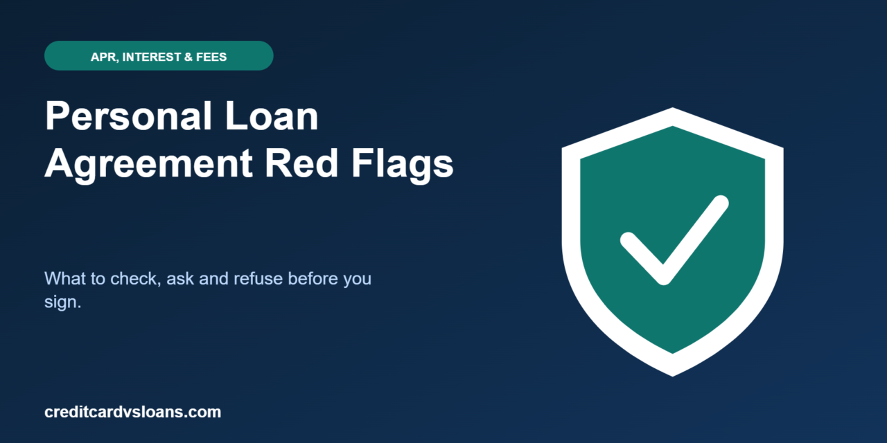 Personal Loan Agreement Red Flags to Check Before Signing