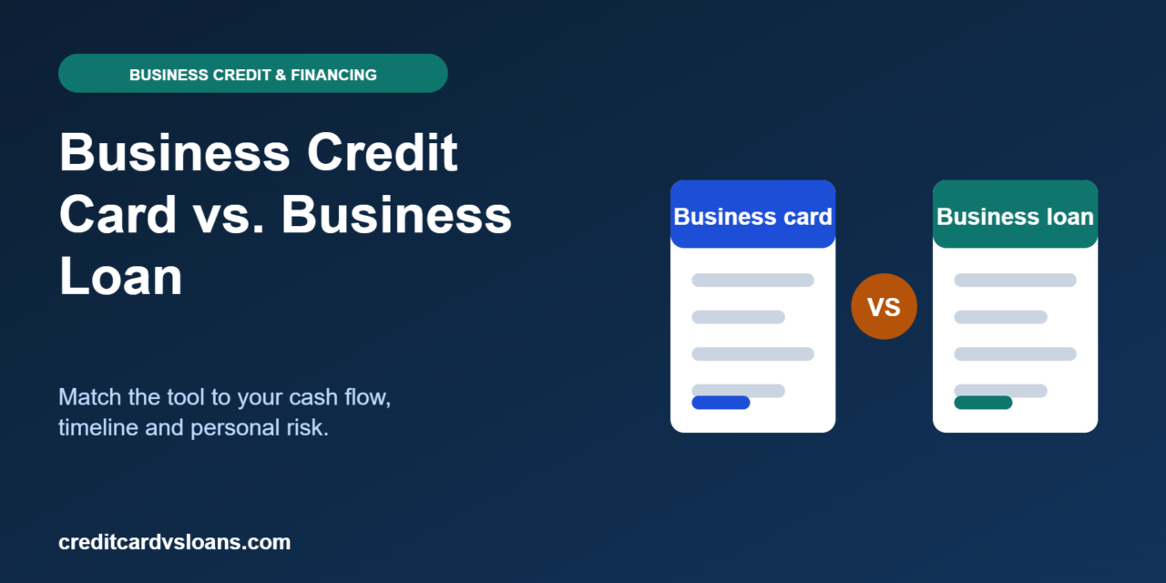 Business Credit Card vs. Business Loan: Which Fits Your Cash Flow?