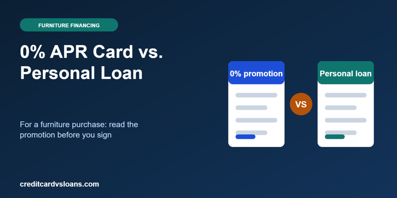 0% APR Credit Card vs. Personal Loan for Furniture: Which Wins?