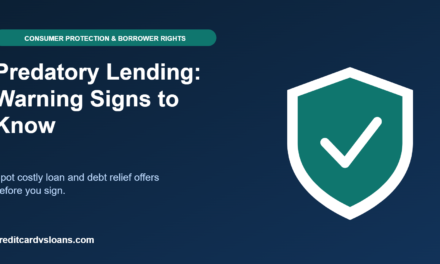 Predatory Lending: Warning Signs in Personal Loans and Debt Relief Offers