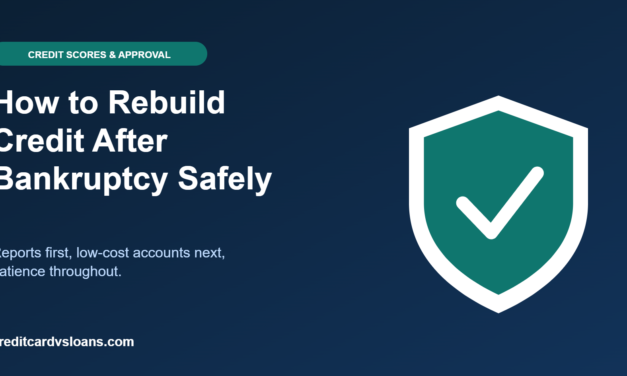How to Rebuild Credit After Bankruptcy Safely