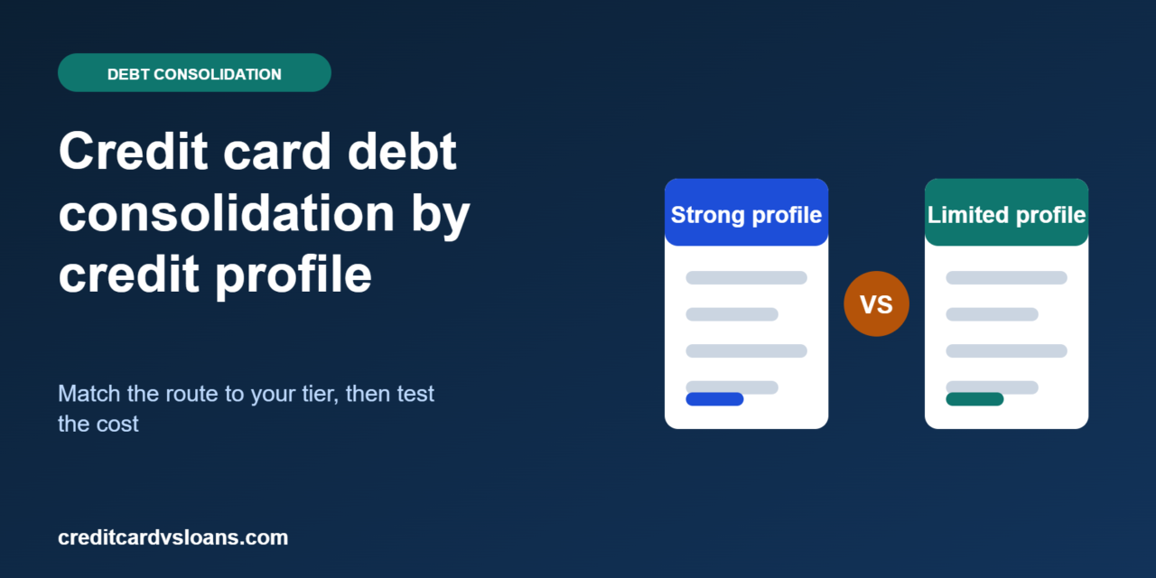 Credit Card Debt Consolidation: Best Options by Credit Profile