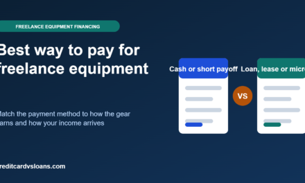 Best Way to Pay for Freelance Equipment: Compare Borrowing Options Before You Commit