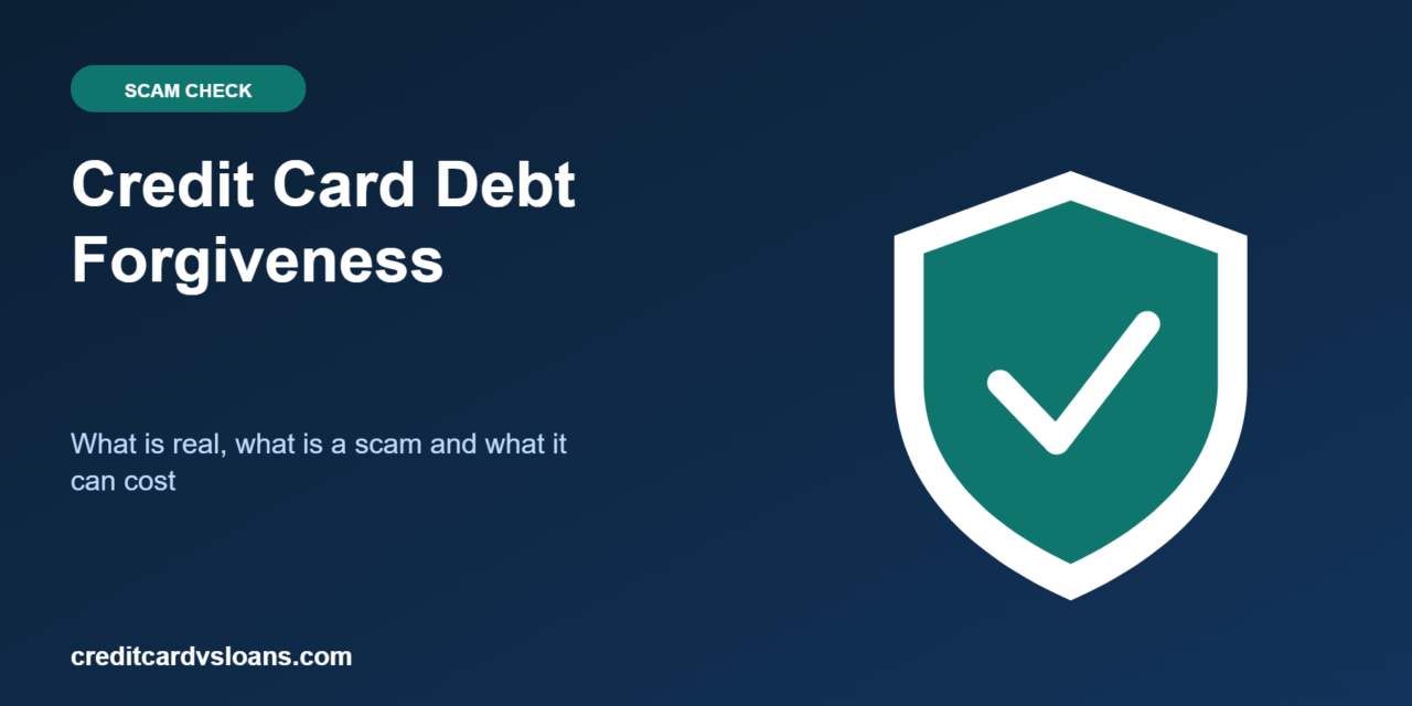 Credit Card Debt Forgiveness: What Is Real and What Is a Scam?