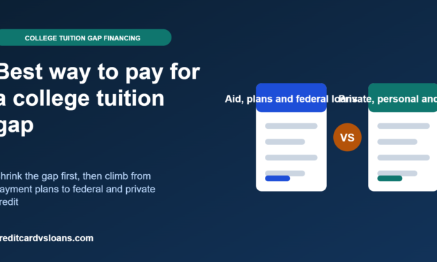 Best Way to Pay for a College Tuition Gap: Compare Borrowing Options Before You Commit