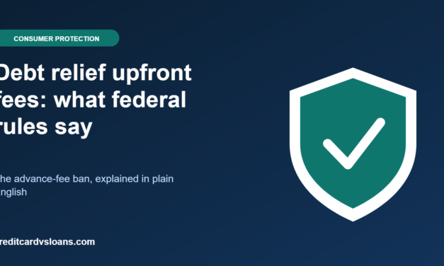 Debt Relief Upfront Fees: What Federal Rules Say