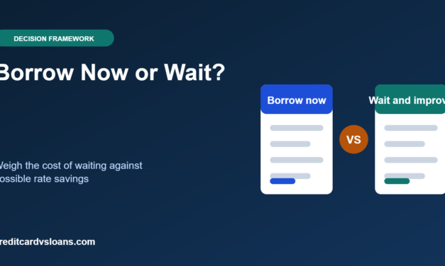 Borrow Now or Improve Your Credit First? A Cost-Based Decision Guide